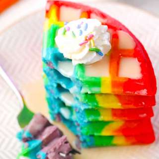 Rainbow Waffles