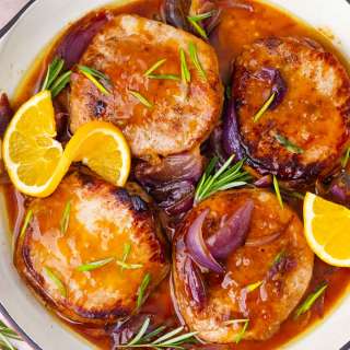 Orange Glazed Pork Chops