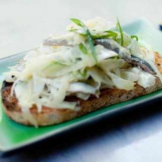 Marinated Sardines Toast With Fennel