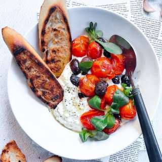 Easy Feta Dip with Roasted Tomatoes