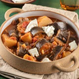 Greek Eggplant & Potato Stew (Yahni)