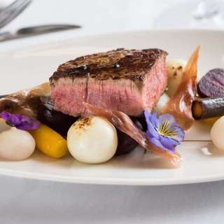 Beef Fillet, Maple Glazed Cured Ham & Grilled Goat’s Cheese