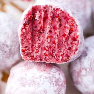 White Chocolate Raspberry Truffles