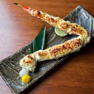 King Crab Leg with Wasabi Gratin