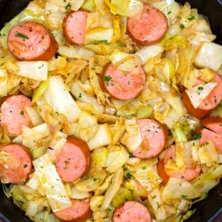 Fried Cabbage and Sausage