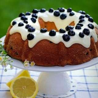 Blueberry Lemon Bundt Cake with Cream Cheese Frosting