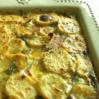 Laxpudding: Swedish Salmon & Potatoes Bake