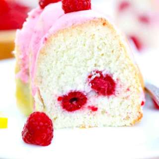Raspberry Angel Food Cake