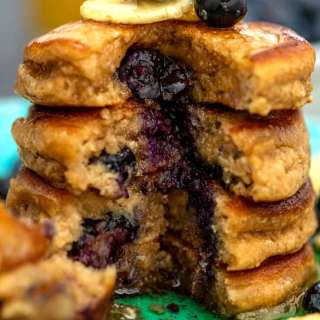 Blueberry Oatmeal Pancakes