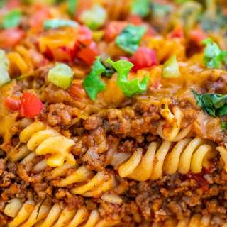 Loaded Cheeseburger Casserole