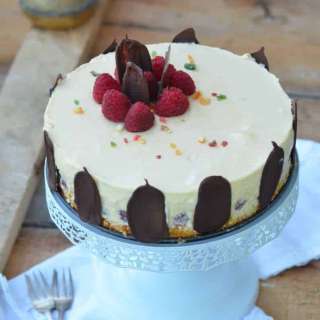 Chocolate & Peach Cheesecake