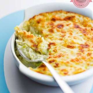 Leek Gratin with Lemon Béchamel