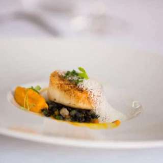 Seared Scallops with Carrot & Apple Puree