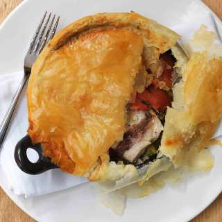 Snapper Pie with Slow Braised Green Beans & Kataifi