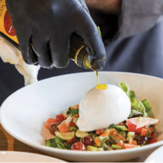 Summer Salad with Burrata & Honey