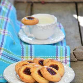 Apricot Jam Thumbprint Cookies