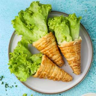 Cheese & Bacon Filled Puff Pastry Carrots