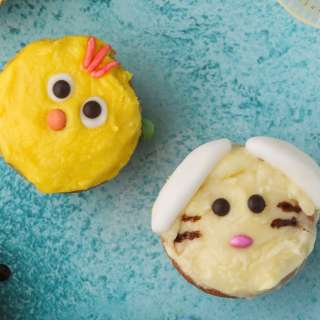 Easter Chick & Bunny Cupcakes