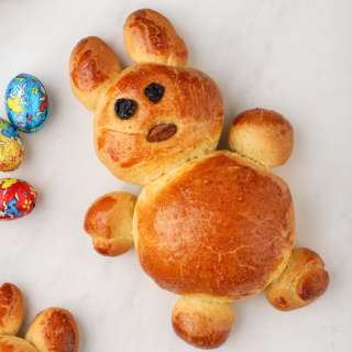 Greek Easter Bunny Bread
