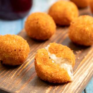 Fried Cheese Balls with Parmesan