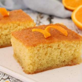 Revani: Traditional Greek Orange Semolina Cake with Syrup