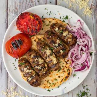 Kebab with Greek Kasseri Cheese - Kaserli