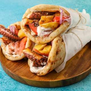 Greek Octopus Wrap (Octopus Souvlaki)