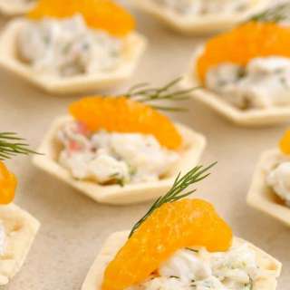 Crab Cups with Dill & Mandarins
