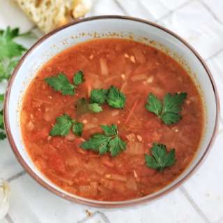 Harira: Moroccan Chickpea & Tomato Soup