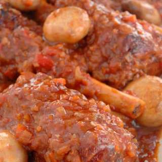 Braised Lamb Shanks with Mushrooms