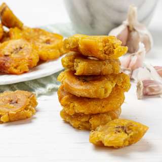 Tostones (Fried Green Plantains)