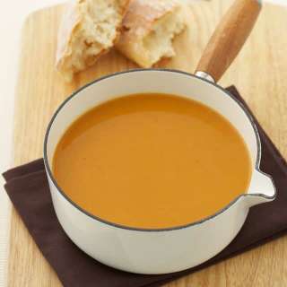 Roasted Sweet Potato Soup w/ Ginger & Cinnamon