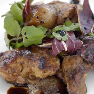 Chicken Liver with Wilted Radicchio, Caramelized Eschalots & Reduced Balsamic