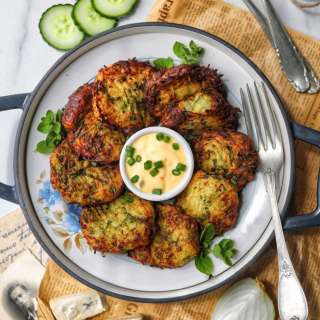 Crispy, Cheesy Potato Fritters