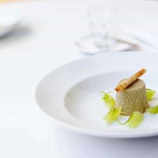 Licorice Parfait with Lime Syrup