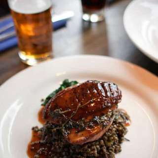 Gressingham Duck Breast, Braised Puy Lentils and Kale