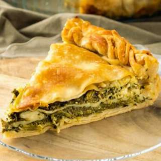 Greek Spinach & Cheese Pie (Spanakotiropita)