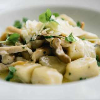 Potato Gnocchi, Wild Mushroom, Garlic and White Truffle Oil