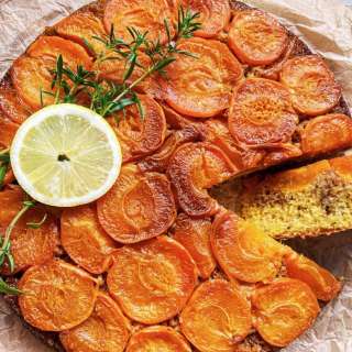 Thyme Apricot Upside-down Cake