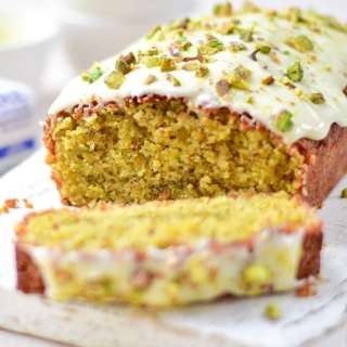 Italian Almond Pistachio Cake w/ Cream Cheese Frosting