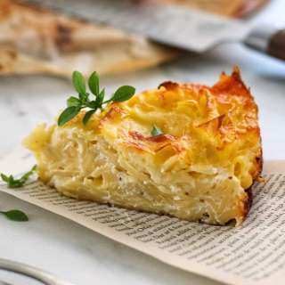 Easy Cheese & Egg Pasta Bake
