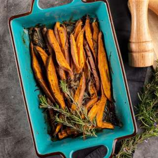 Roasted Sweet Potatoes with Rosemary