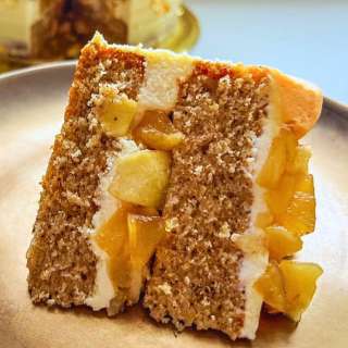 Karak Tea Cake with Spiced Apple Filling & Cardamom Cream Cheese Frosting