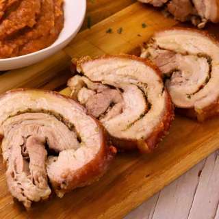 Porchetta with Apple Sauce