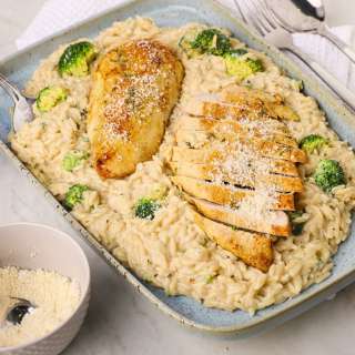 Italian Chicken Orzo with Broccoli