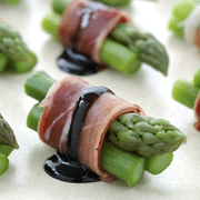 Prosciutto Wrapped Asparagus with Reduced Balsamic