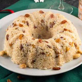 Rosé-Infused Rice with Cashews & Raisins