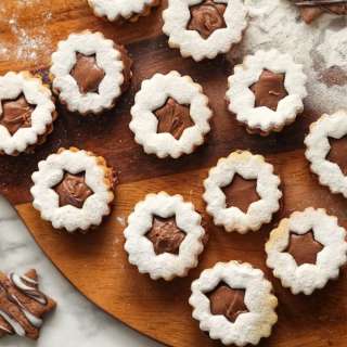 Chocolate Linzer Cookies