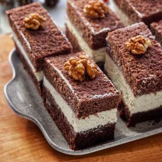 Homemade Milk Slice Cake (Kinder Milch-Schnitte)