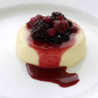 Panna Cotta with Berry Compote